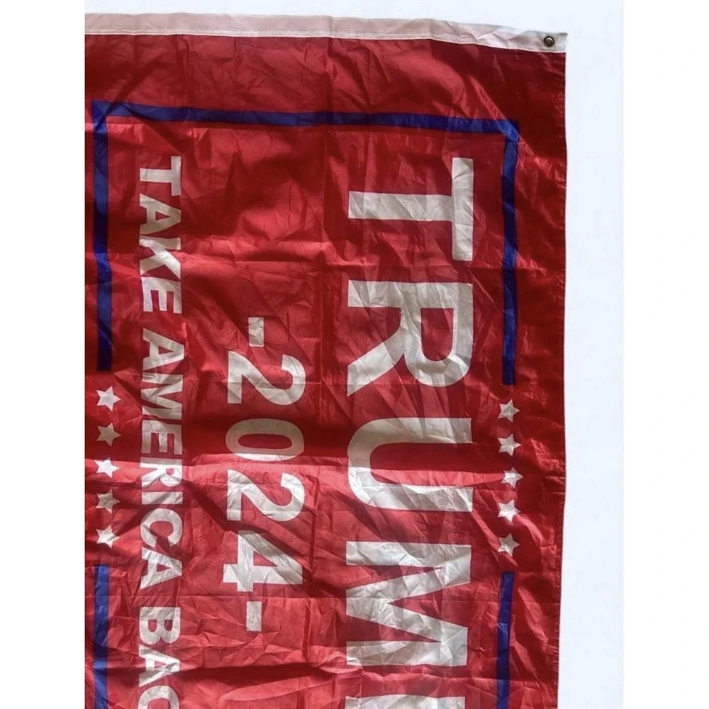 TRuMP 2024 TAKE AMERICA BACK OUTDOOR FLAG 3x5 POLYESTER GROMMETS red white blue